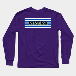 Rivera City in Uruguay Flag Stripes Long Sleeve T-Shirt